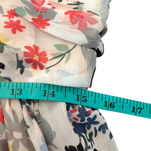 TwentyOne Dress Floral Silky Cottagecore Large Romantic Y2K Beach Mini Party - Picture 8 of 11